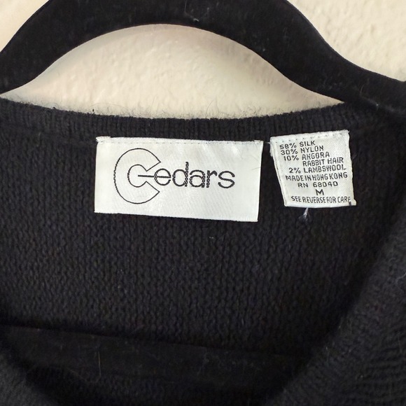 Vintage 80s Embellished Floral Knit Sweater Novelty NYE Dopamine Maximalist - Picture 3 of 9